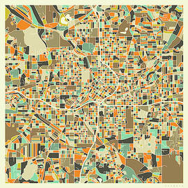 ATLANTA MAP 1 by Jazzberry Blue