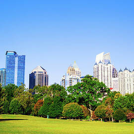 Atlanta Skyline, Piedmont Park by Moreiso
