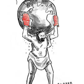 Atlas Holding the Hot World by Brendan Loper