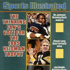 Auburn Bo Jackson, Iowa Qb Chuck Long, And Plymouth State Sports Illustrated Cover by Sports Illustrated
