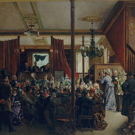 Auction Sale In Clinton Hall by Heritage Images
