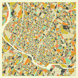 AUSTIN MAP 1 by Jazzberry Blue