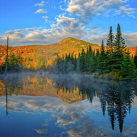 Autumn Sky, Mountain Pond by Jeff Sinon