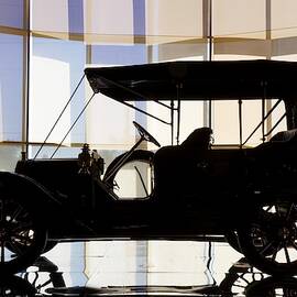 Backlit Moon - Nethercutt Museum, Sylmar by KJ Swan