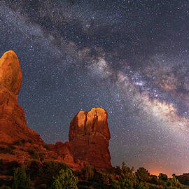 Balanced Rock Night by Dan Norris
