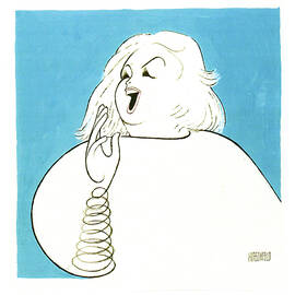 Barbara Cook In Mostly Sondheim by Al Hirschfeld