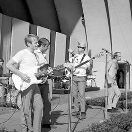 Beach Boys At The Hollywood Bowl by Michael Ochs Archives