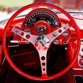 Behind The Wheel Of A 1960 Corvette by KJ Swan