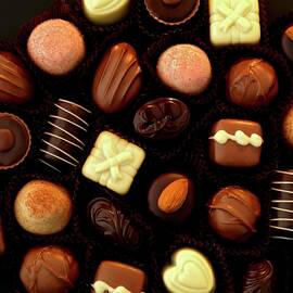 Belgium Continental Chocolates From Above by Robert Morris