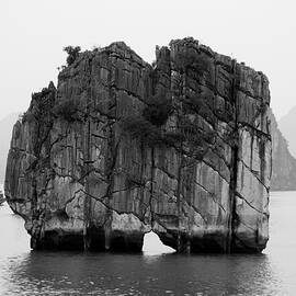 Big Rock In Halong Bay, Vietnam by Aldo Pavan