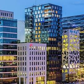 Bjrrvika Barcode Bldgs, Oslo, Norway by Massimo Borchi