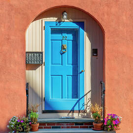 Blue Door, Boston, Ma by Laura Zeid