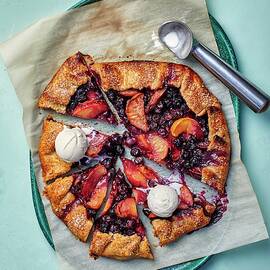Blueberry And Peach Graham Galette by Emma Fishman