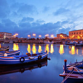 Boats In Sicily, Italy by Nikada