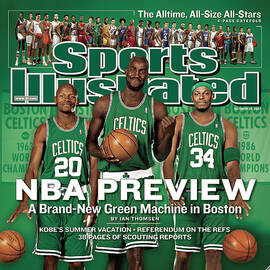 Boston Celtics Kevin Garnett, Ray Allen, And Paul Pierce Sports Illustrated Cover by Sports Illustrated