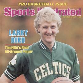 Boston Celtics Larry Bird, 1981 Nba Preview Sports Illustrated Cover by Sports Illustrated