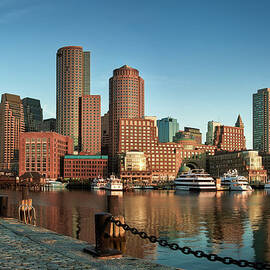 Boston Morning Skyline by Sebastian Schlueter sibbiblue