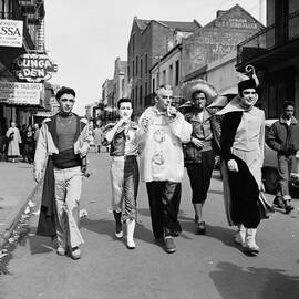 Bourbon Street During Mardi Gras by Jack Robinson