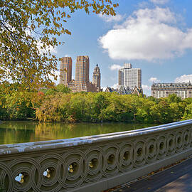 Bow Bridge Scenic Lake View, Central by Jaylazarin