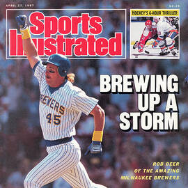Brewing Up A Storm Rob Deer Of The Amazing Milwaukee Brewers Sports Illustrated Cover by Sports Illustrated