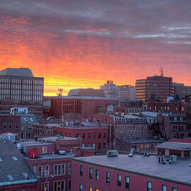 Brilliant Sunset Over Portland, Maine by Denistangneyjr