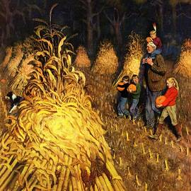 Bring Home Pumpkins by John Falter