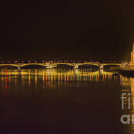 Budapest By Night - Over Danube River by Stefano Senise