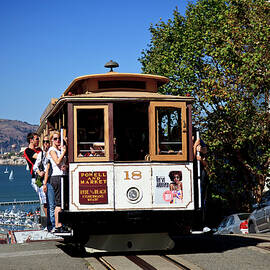 Cable Car In San Francisco by Claudia Uripos