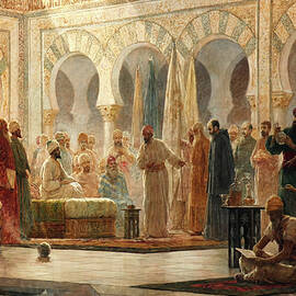 Caliph Abd Al-rahman Iii Receiving by Heritage Images