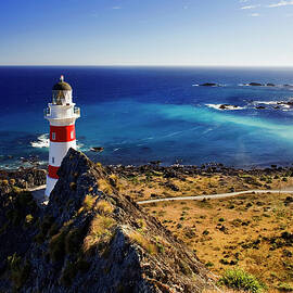 Cape Palliser Lighthouse, New Zealand by Massimo Ripani