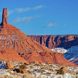 Castelton Tower Winter Moab Utah by Adventure photo