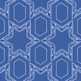 Celebrating Hanukkah Pattern Viii by Kathleen Parr Mckenna