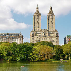 Central Park Lake And West Side by Jaylazarin