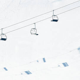 Chairlift And Ski Piste by Georgeclerk