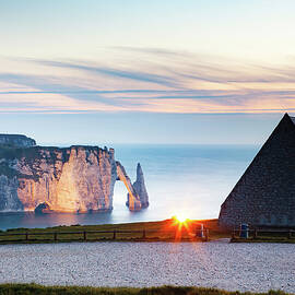 Chapel By Beach, Etretat, Normandy by Melis