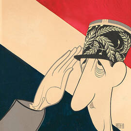 Charles De Gaulle by Al Hirschfeld