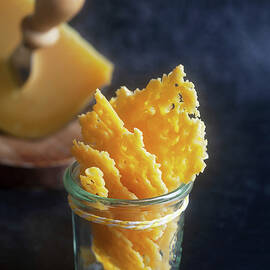 Cheese Chips In A Glass by Barbara Pheby