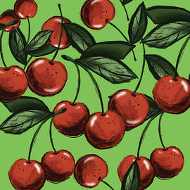 Cherries And Green by Curtis