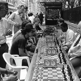 Chess Players On 42nd Street by The New York Historical Society