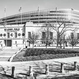 Chicago Bears Soldier Field Black and White Photo by Paul Velgos
