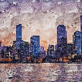 Chicago Panorama - 11 by AM FineArtPrints