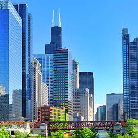 Chicago River In Downtown by Heeb Photos