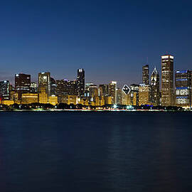 Chicago Skyline At Dusk by Katherine Gendreau Photography