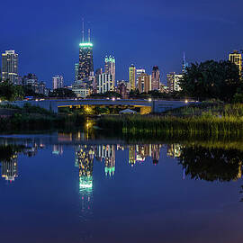 Chicago Skyline From Lincoln Park by Carl Larson Photography