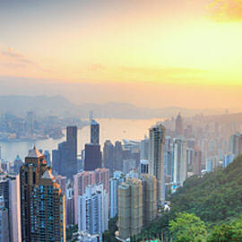 China, Hong Kong, Hong Kong Island, Victoria Harbor, View From Victoria Peak by Maurizio Rellini
