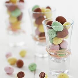 Chocolate-filled Egg Sweets by Jane Saunders