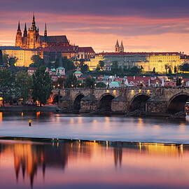 City Of Prague In Czech Republic by Michael Breitung