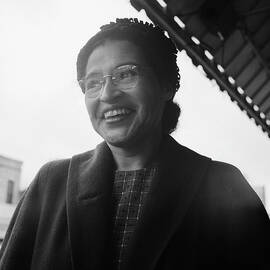 Civil Rights Leader Rosa Parks Smiling by Bettmann