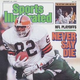 Cleveland Browns Ozzie Newsome, 1987 Afc Divisional Playoffs Sports Illustrated Cover by Sports Illustrated
