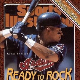 Cleveland Indians Manny Ramirez, 1996 Mlb Baseball Preview Sports Illustrated Cover by Sports Illustrated